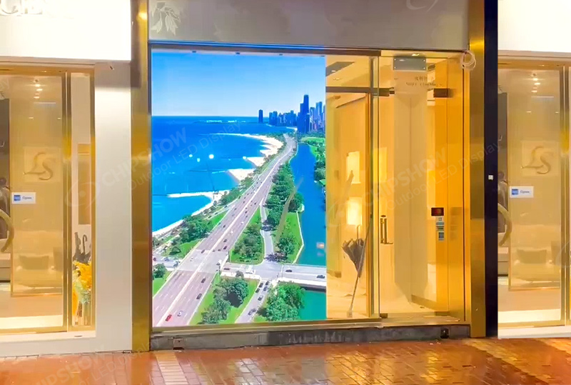 Indoor P2.5 schermo finestra a colori HD Hong Kong un progetto negozio